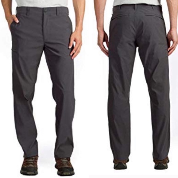 New NWT Rainier UB Travel Cargo Mens Chino Pants Sz 34 x 30 Tan Classic Fit